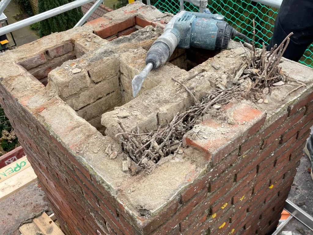 Schoorsteen verwijderen